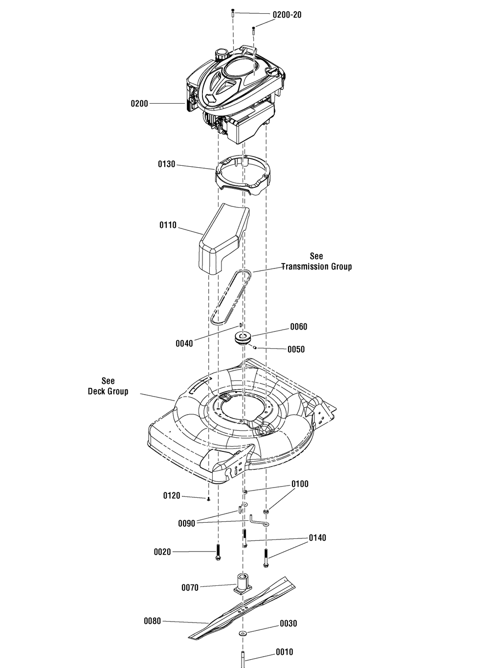 Engine Group (7502869_7502866) Diagram and Parts List for 7800880-EBTPV22675HWEX 2012 Briggs and Stratton Lawn Mower